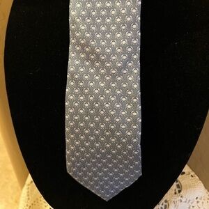 Audubon Green Boiled Crab Neck Tie 100% Silk